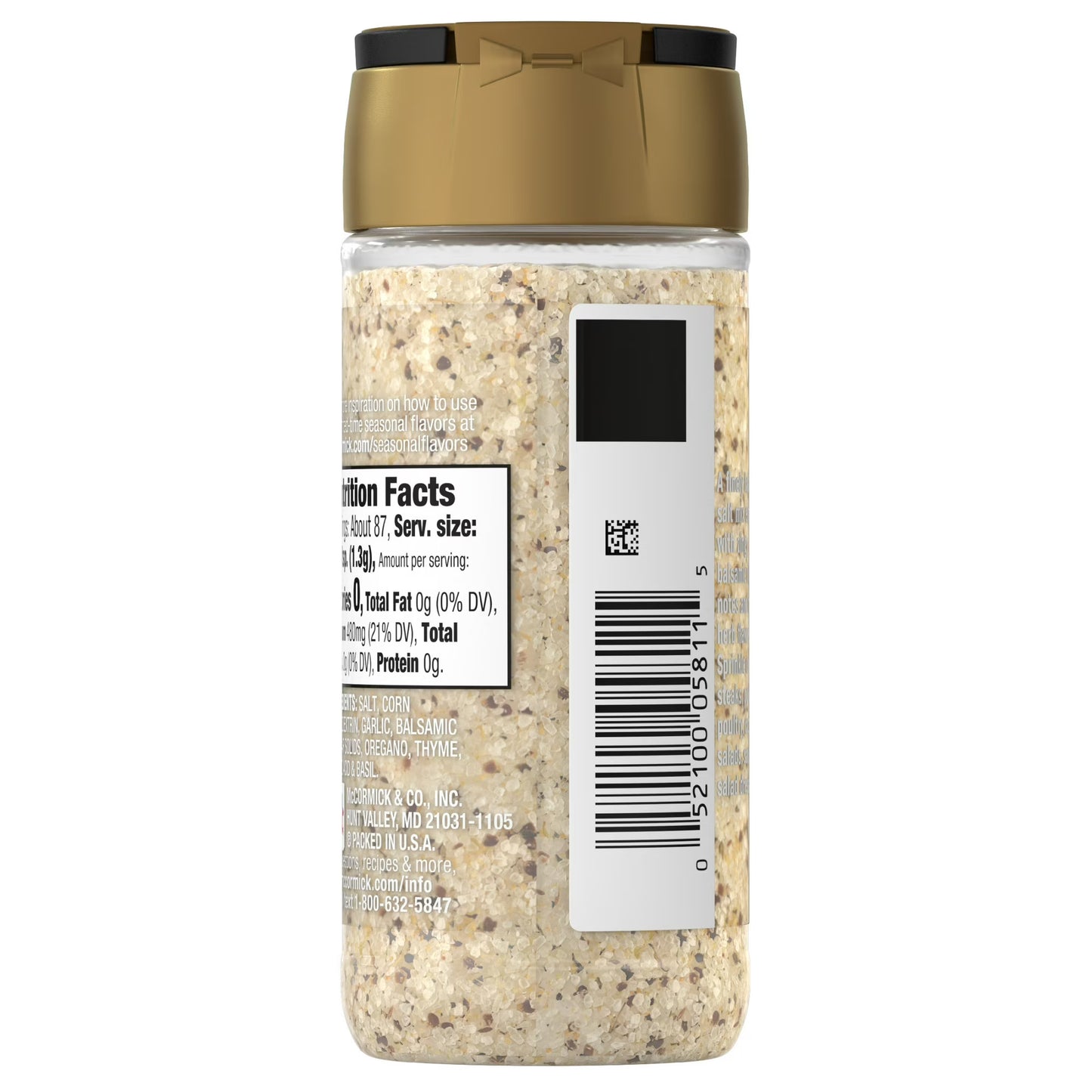 McCormick Balsamic & Herb Finishing Salt, 4.0 oz Bottle