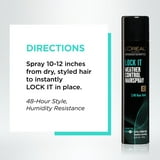 L'Oreal Paris LOCK IT Weather Frizz Control Hairspray, for Normal Hair, 8.25 oz