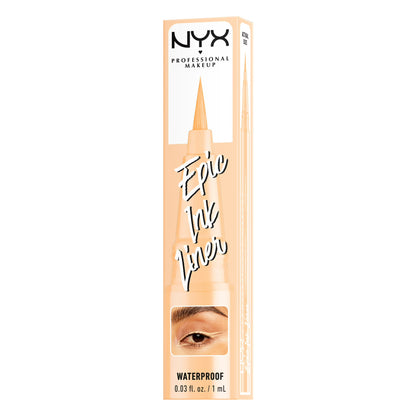 NYX Professional Makeup Epic Ink Liquid Eyeliner, Waterproof, Vegan Formula, Marshmallow, 0.16 oz