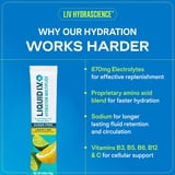 (4 pack) Liquid I.V. Lemon Lime Hydration Multiplier Sugar-Free Electrolyte Powder Drink Mix, 6 Count Packets