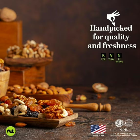 Nut Cravings Dried Prunes Pitted Unsweetened, Dry Plums No Sugar Added 8oz