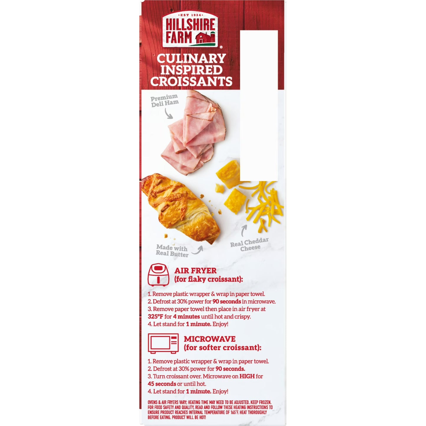 Hillshire Farm Ham & Cheese Stuffed Croissants, 8 oz, 2 Count (Frozen)