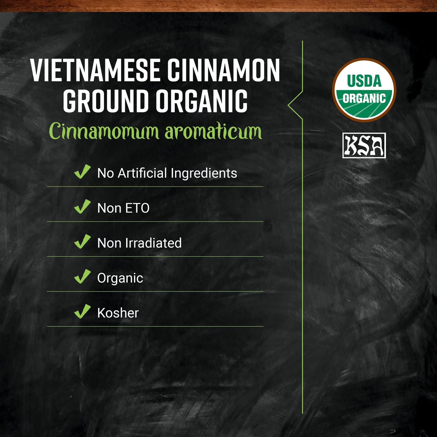 Frontier Co-op Certified Organic Vietnamese Cinnamon, 16 oz. Bag