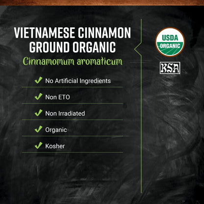 Frontier Co-op Certified Organic Vietnamese Cinnamon, 16 oz. Bag