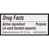 (6 pack) Equate Formaldehyde-Free Diphenhydramine HCl 25mg Allergy Capsules, 100 Count