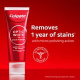 Colgate Optic White Stain Fighter Clean Mint, Teeth Whitening Anticavity Toothpaste, 3 Pack, 3.8 OZ