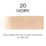 L'Oreal Paris Infallible Fresh Wear 24 Hr Powder Foundation Makeup, 020 Ivory, 1 fl oz