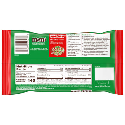 M&M's Milk Chocolate Christmas Candy - 10 oz Bag