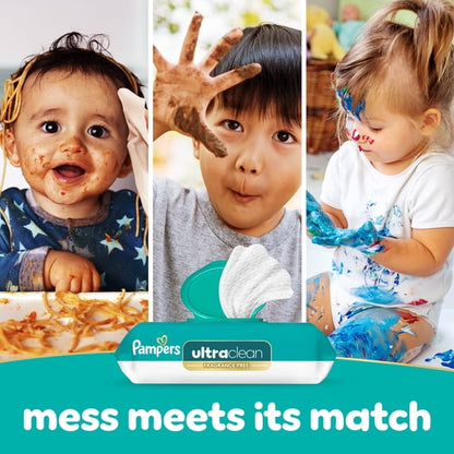 Pampers Ultra Clean Baby Wipes, 2-Pack 156 Wipes (Select for More Options)