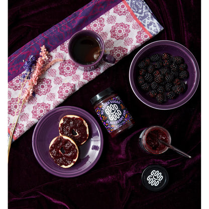 GOOD GOOD Blackberry Jam, No Added Sugar, Low Calorie, Keto Friendly, 12 oz, 2 pack
