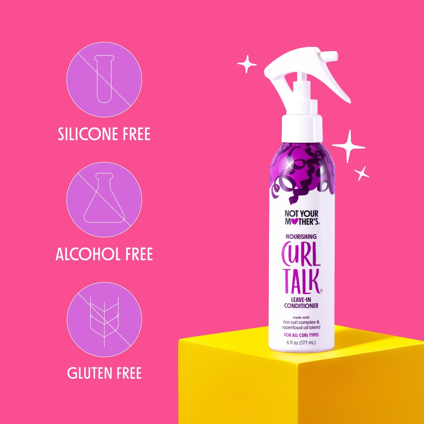 (2 pack) Not Your Mother's Curl Talk Leave-In Conditioner, 6 fl oz