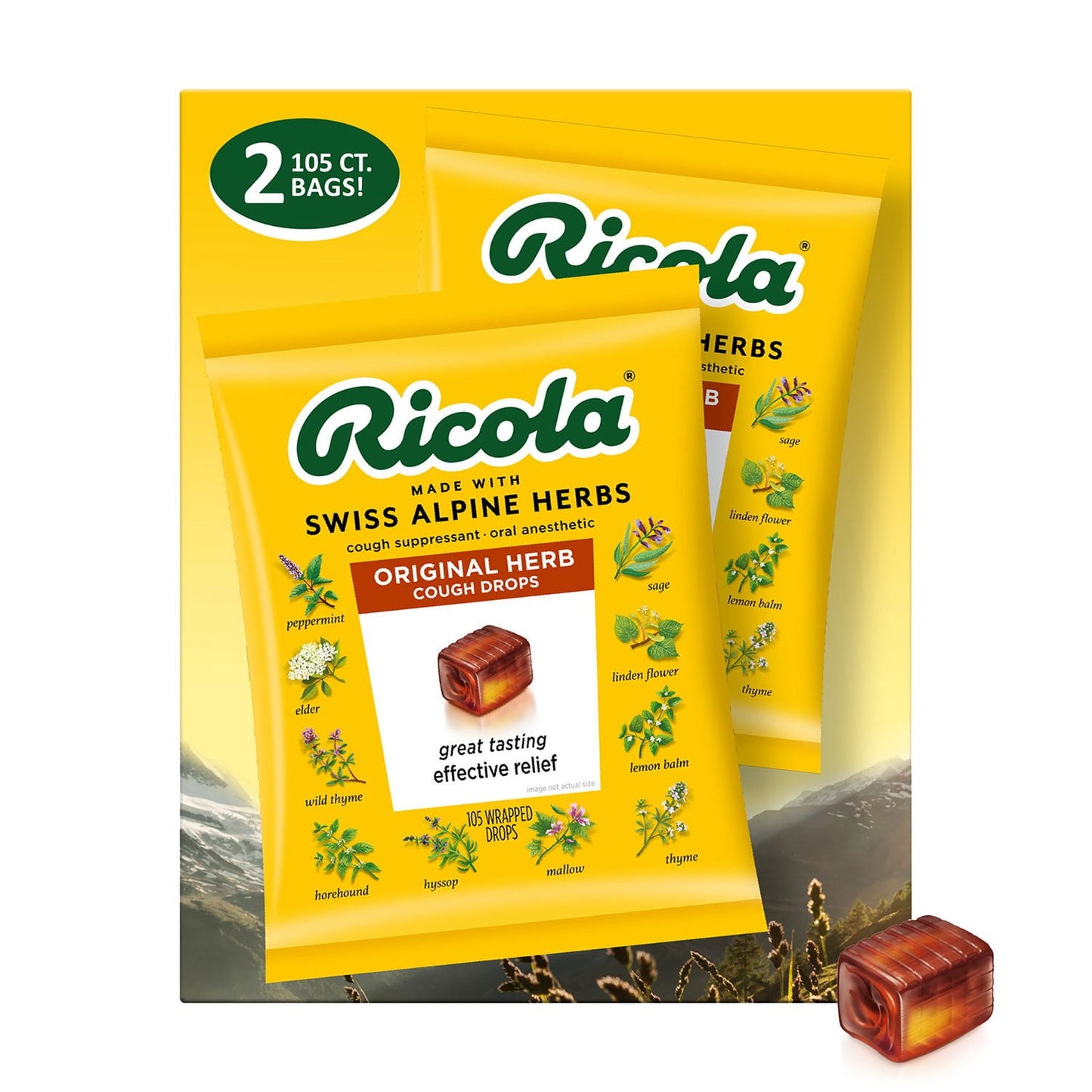 Ricola Original Herb Menthol Cough Drops, 210 ct.