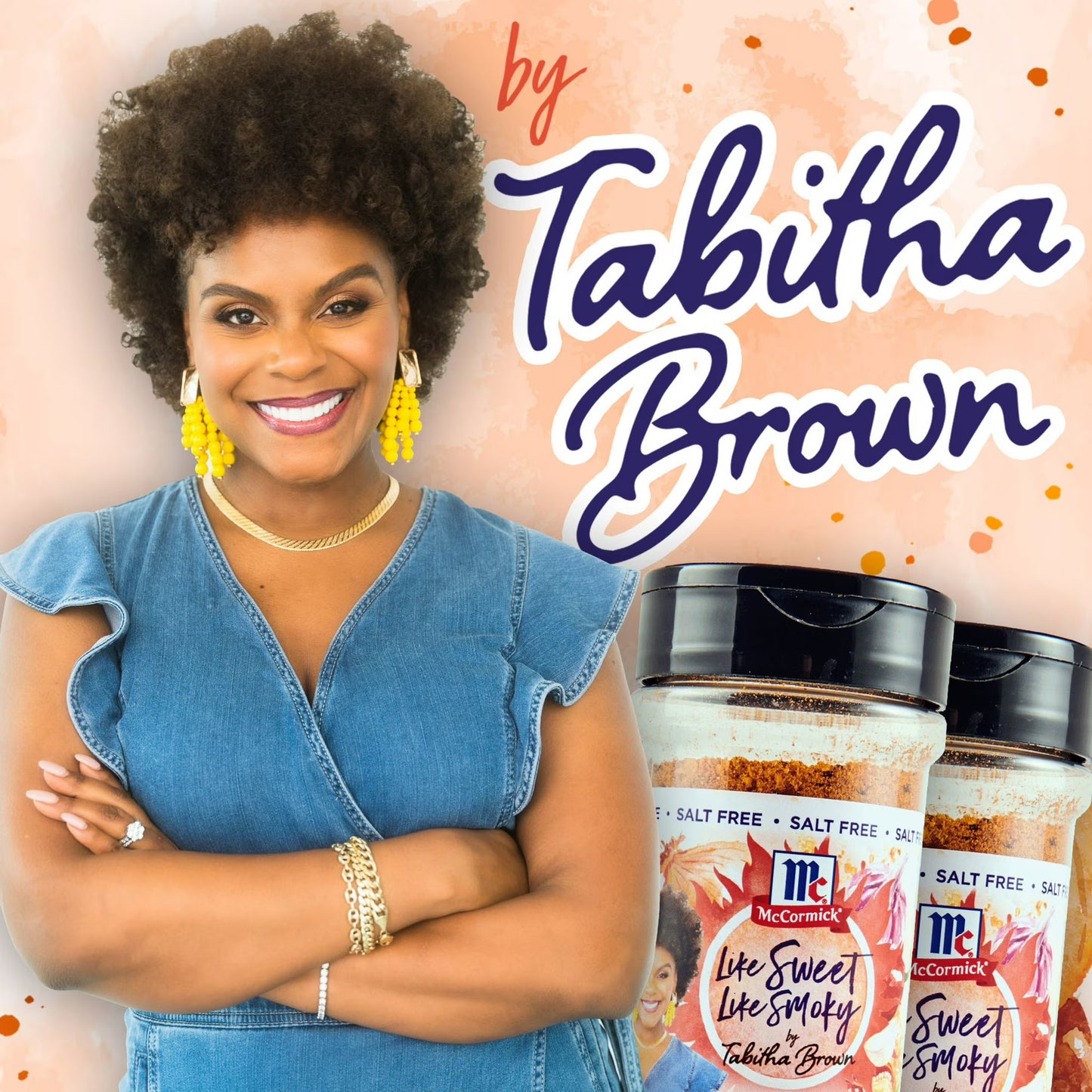 McCormick Salt Free Like Sweet Like Smoky by Tabitha Brown All Purpose Seasoning, 5.5 oz Bottle