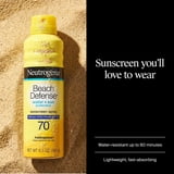 Neutrogena Beach Defense Sunscreen Spray Broad Spectrum SPF 70, 6.5 oz