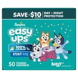 Pampers Easy Ups Bluey Potty Training Pants Size 5T6T, 50 Count (Select for More Options)