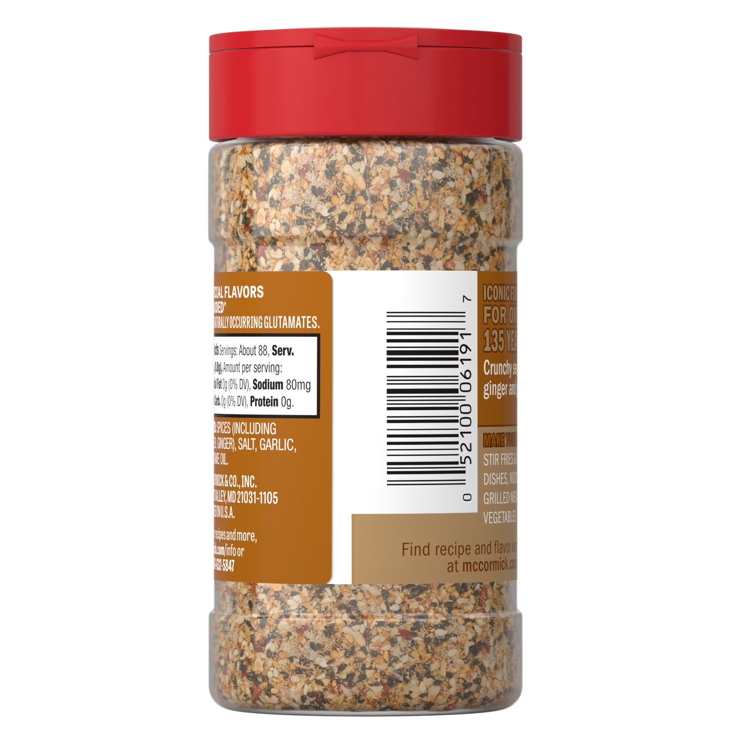 McCormick Sesame Ginger Seasoning, 2.5 oz Bottle