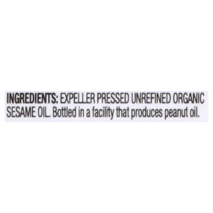 Spectrum Naturals Organic Unrefined Sesame Oil, 8 fl oz