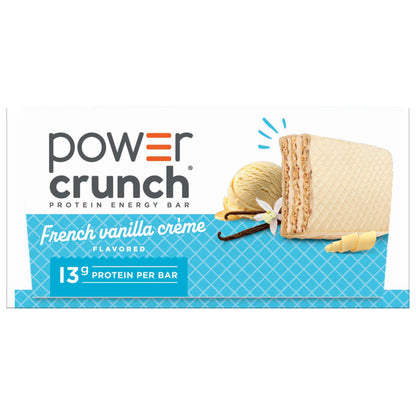 Power Crunch Protein Energy Bars, Vanilla Cream 1.4oz, 5 Count Carton