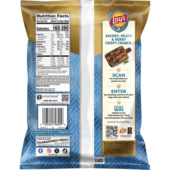 LAYS ARGENTINIAN-STYLE STEAK WITH CHIMICHURRI 2.5OZ