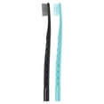 Oral-B Toothbrush Pro Whitening Brilliance, Extra Soft, Black and Teal, 2 Count