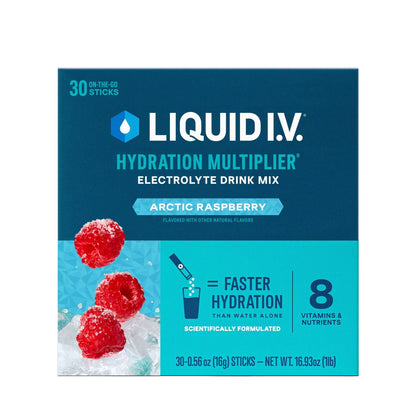 Liquid I.V. Hydration Multiplier Electrolyte Powder, Arctic Raspberry, 30 pk.
