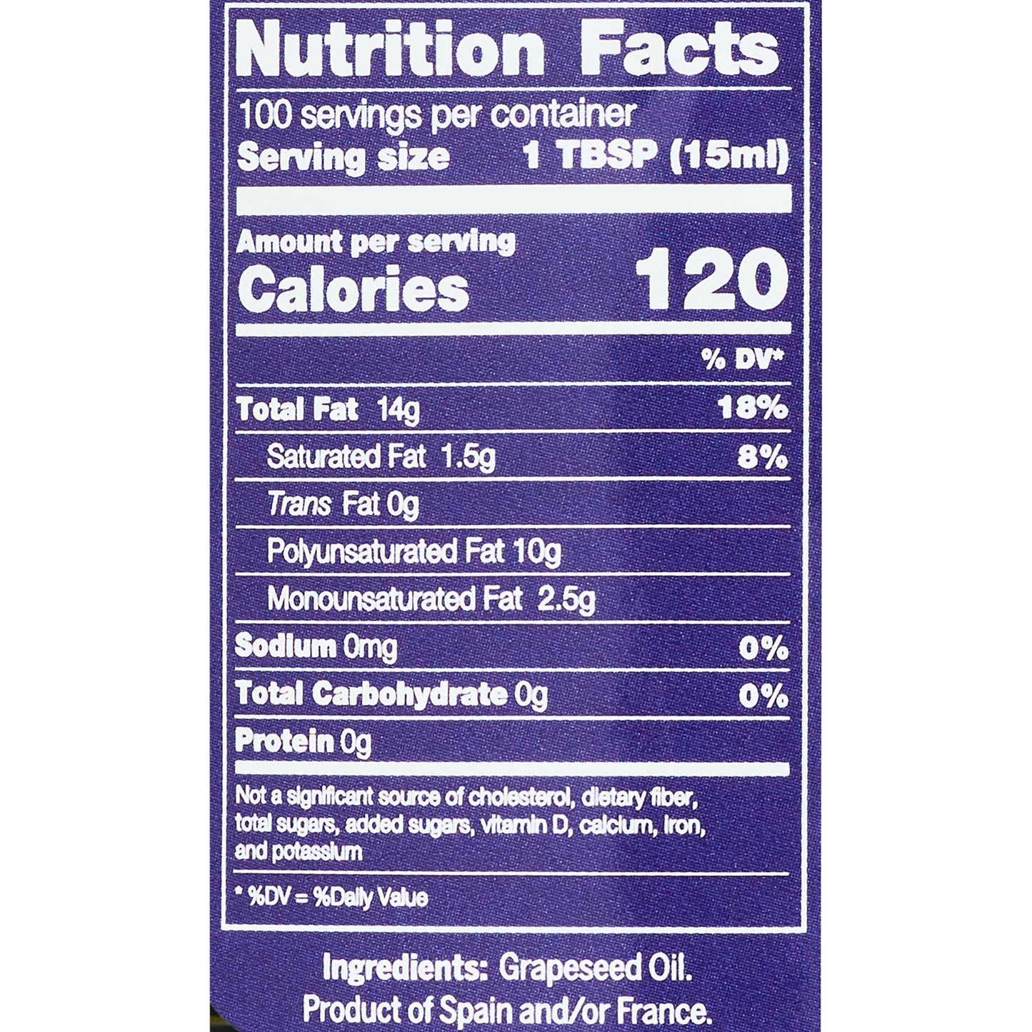 Olivari Grapeseed Oil for Frying and Sauteing, 51 fl oz Plastic Bottle