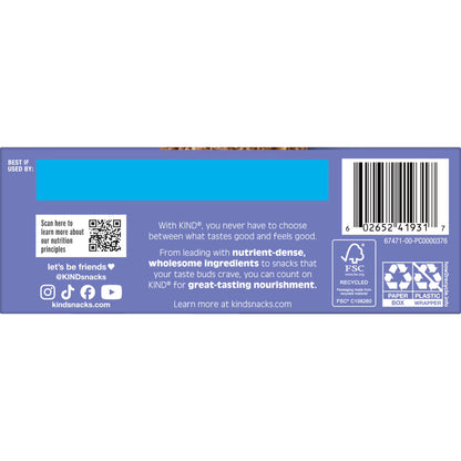 KIND Breakfast Peanut Butter Banana Dark Chocolate Gluten Free Protein Snack Bars, 1.76 oz, 6 Count One box