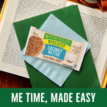 Nature Valley Biscuit Sandwiches, Coconut Butter, Snack Bars, 10 Bars, 13.5 oz