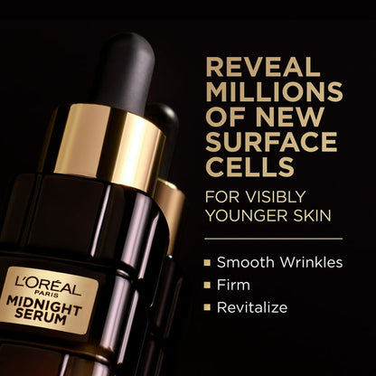 L'Oreal Paris Age Perfect Cell Renewal Duo Pack, Anti-Aging, Anti-Wrinkle Night Moisturizer & Serum with Antioxidant Recovery Complex and Vitamin E, 1.7 oz, 0.5 fl. oz.