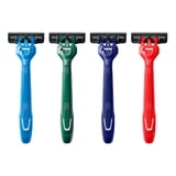 Harry's Men's 3-Blade Disposable Razors, Multi-Color Variety Pack, 4 Count