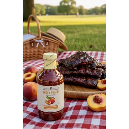 Gourmet Warehouse Smoky Peach Barbecue Sauce, 16 Fl Ozs, 2 Pack