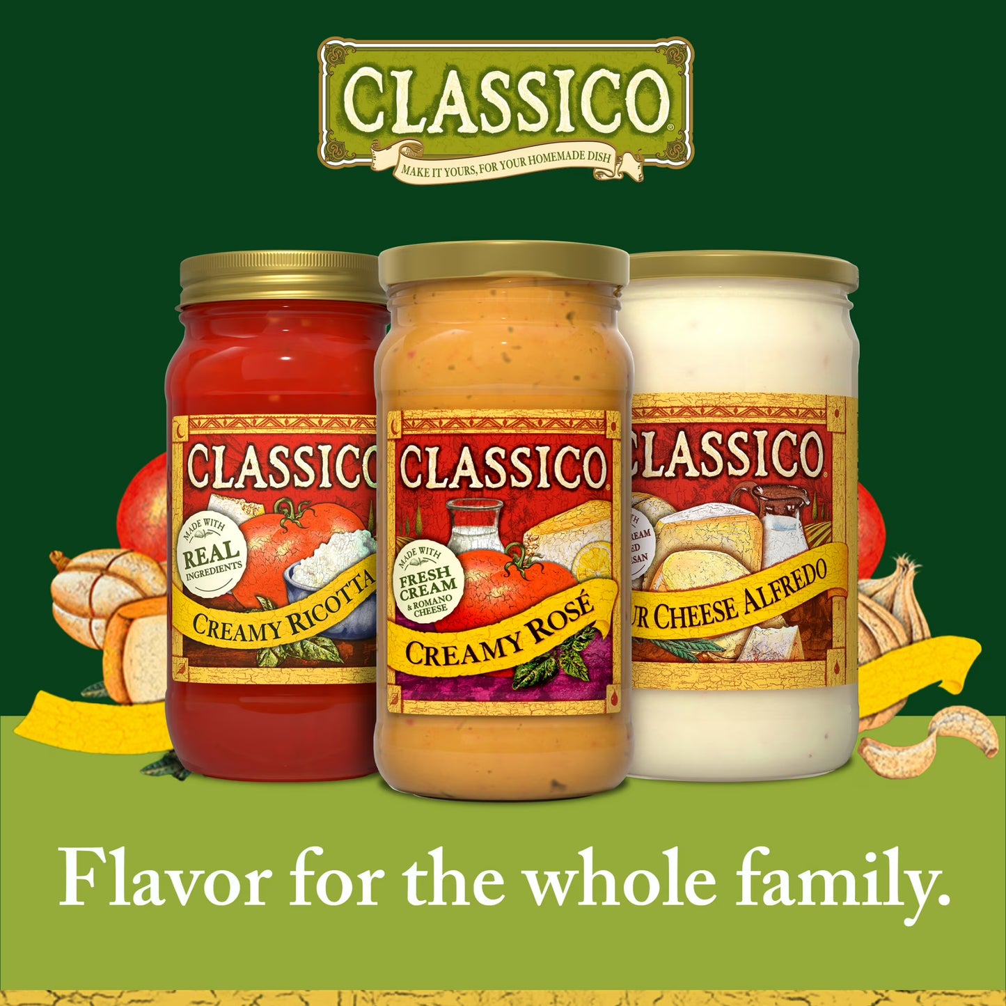 Classico Creamy Rosé Pasta Sauce, 15 oz Jar