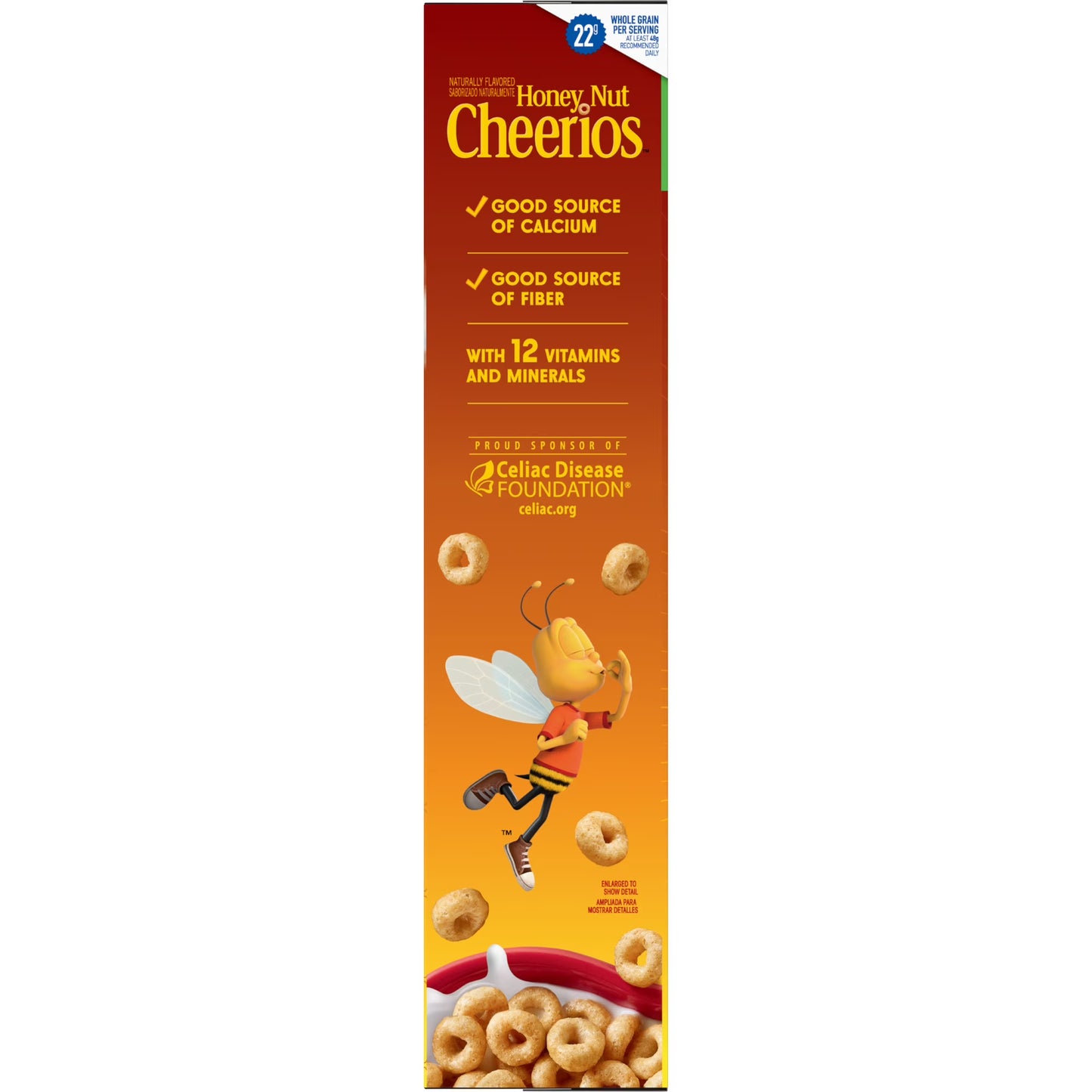 Honey Nut Cheerios, Heart Healthy Gluten Free Breakfast Cereal, Mega Size, 27.2 oz