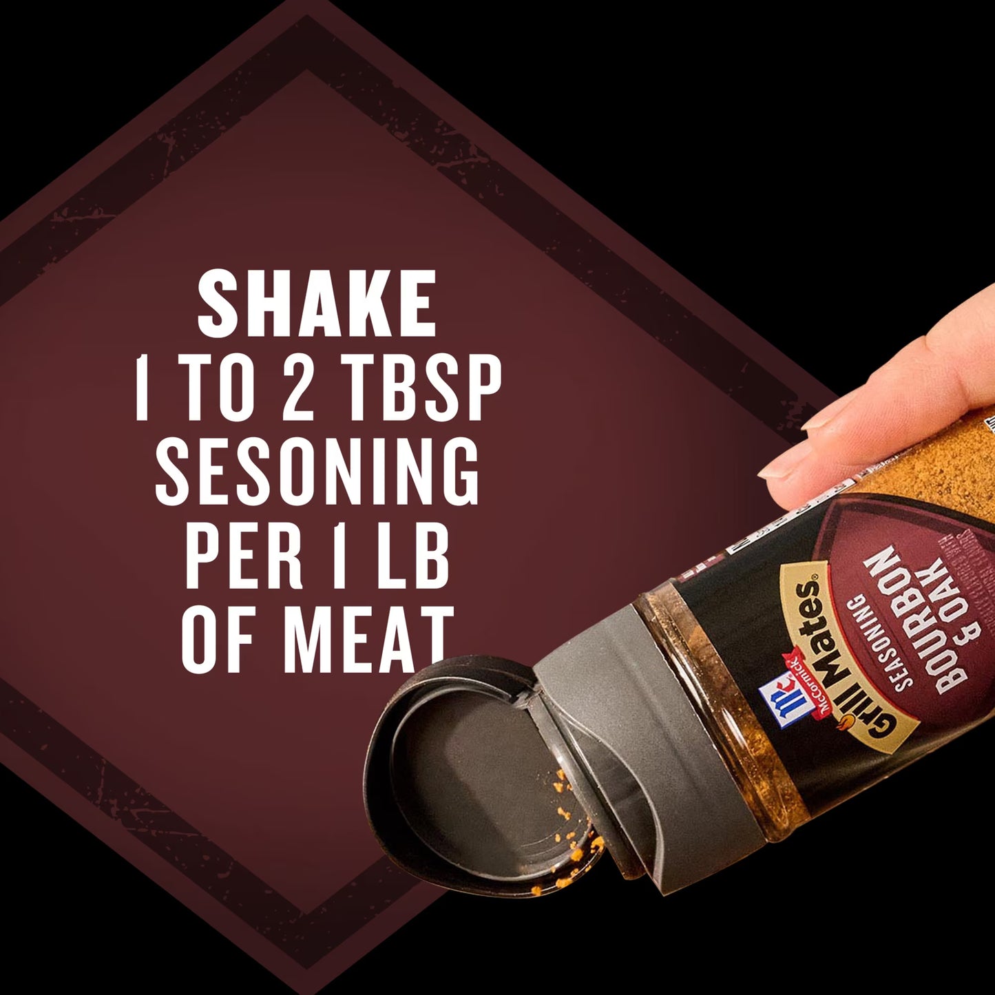 Grill Mates Bourbon & Oak Seasoning, 3.37 oz Bottle