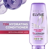 L'Oreal Paris Elvive Hyaluron Plump Hydrating Hair Conditioner, Moisturizing, Squeeze, 13.5 fl oz