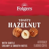 Folgers Toasty Hazelnut Artificially Flavored Ground Coffee, 9.6 oz Canister