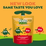 GoGo squeeZ Fruit & VeggieZ No Sugar Added Applesauce Variety Pouches, 3.2 oz (10 Pack)