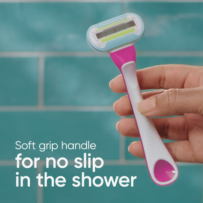 Gillette Venus Extra Smooth Green Disposable Women's Razors, 2 Count