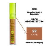 NYX Professional Makeup Wonder Snatch Matte Concealer, Full Coverage Under Eye Concealer, Cafe, 0.10 fl oz