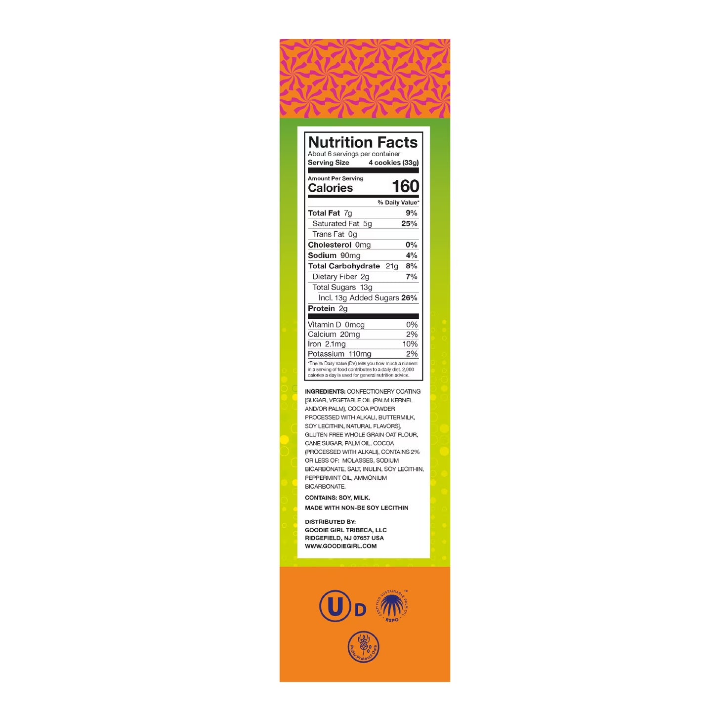 Goodie Girl Mint Cookies - Gluten-Free, Peanut-Free, No High Fructose Corn Syrup, 7 oz