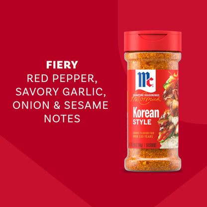 McCormick Korean Style Seasoning, 5.96 oz Bottle