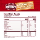 (2 pack) Campbell's Chunky Creamy Chicken Cajun Style Alfredo with Andouille Sausage Soup, 18.8 oz Can