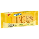 OREO Thins Lemon Creme Sandwich Cookies, Family Size, 11.78 oz