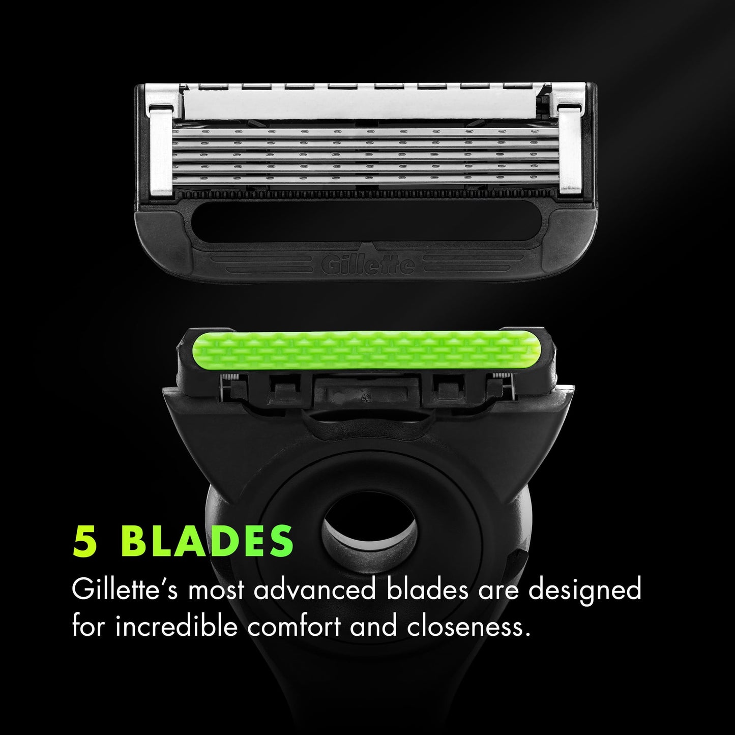 Gillette Labs Manual Razor with Exfoliating Bar Men’s Salute to Service Razor with Stand