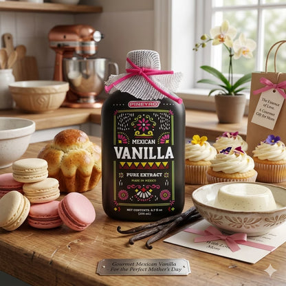 Mexican Vanilla Pure Extract | 6.7 fl. oz. | Perfect Mother’s Day Gift for Bakers | Ideal for Baking, Cooking & Desserts | Premium Artisanal | 100% Vegan & Kosher | Non-GMO & Gluten-Free