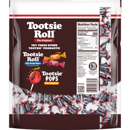 (3 pack) Tootsie Roll, Midgees Chocolate Candy, 43.1 oz (400 Pieces), Peanut Free, Gluten Free, Contains Milk and Soy.