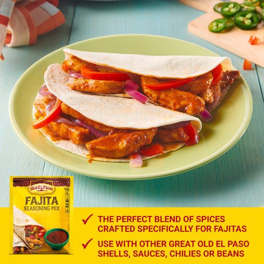 Old El Paso Fajita Seasoning Mix, Meal Prep, Spices and Seasonings, 1 oz Packet