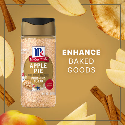 McCormick Apple Pie Finishing Sugar, 3.06 oz Bottle