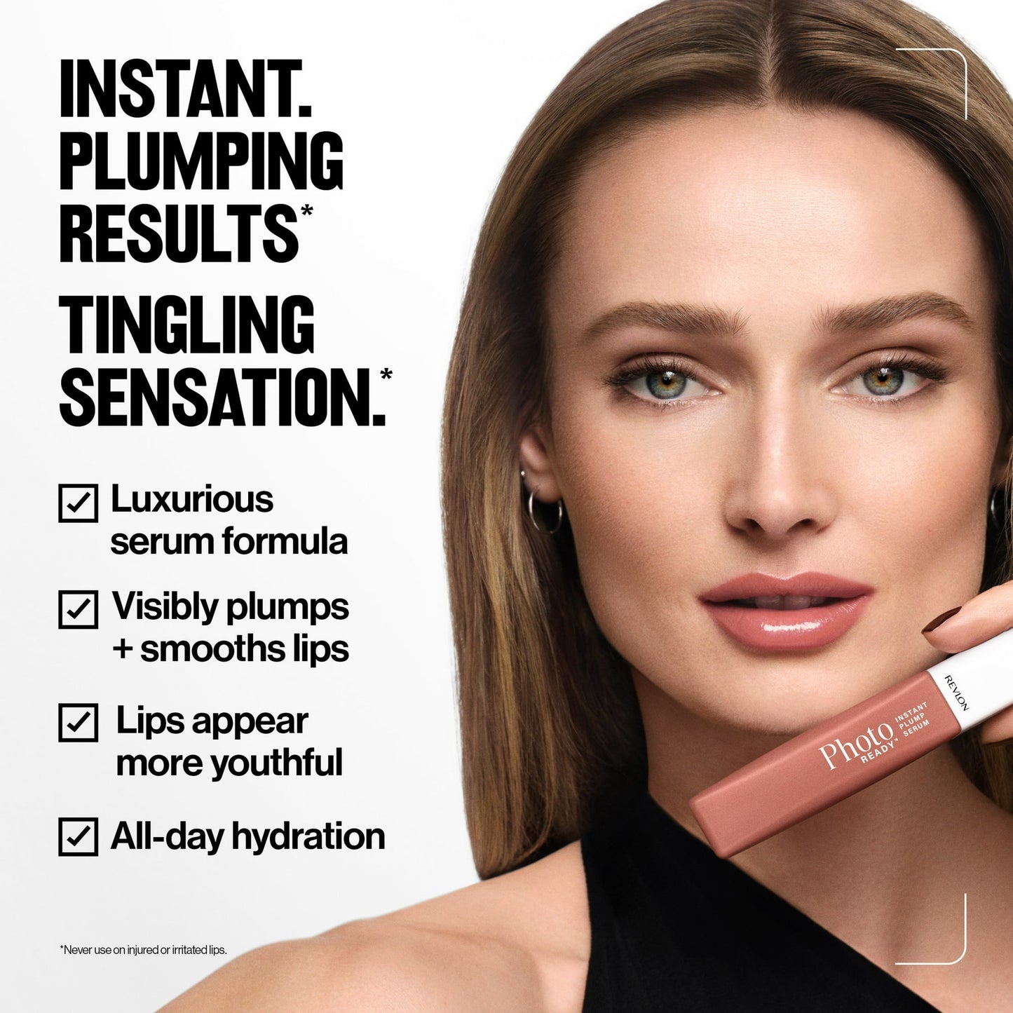 Revlon PhotoReady Instant Plump Serum, Lip Gloss, Plumping & Hydrating, 003 Magically Inflated, 0.25 fl oz