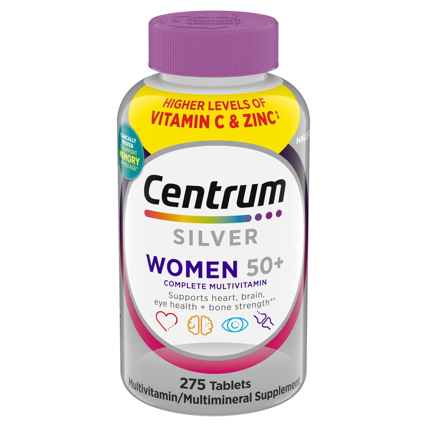 Centrum Silver Multivitamins for Women Over 50, Multimineral Supplement Tablets, 275 ct.
